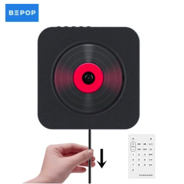 Portable Bluetooth CD Player Speaker Radio Mode Pull Switch Bepop