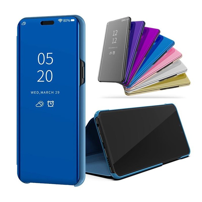 Aldroa Sarung Buku Mirror Case Oppo RealMe 5 / RealMe 5i / RealMe C11 2021 / RealMe 9i Magic Future 