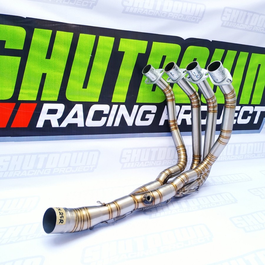 Jual Pipa Leher Knalpot Motor Racing Kawasaki ZX 25R Full Stainless Kualitas Terbaik No1