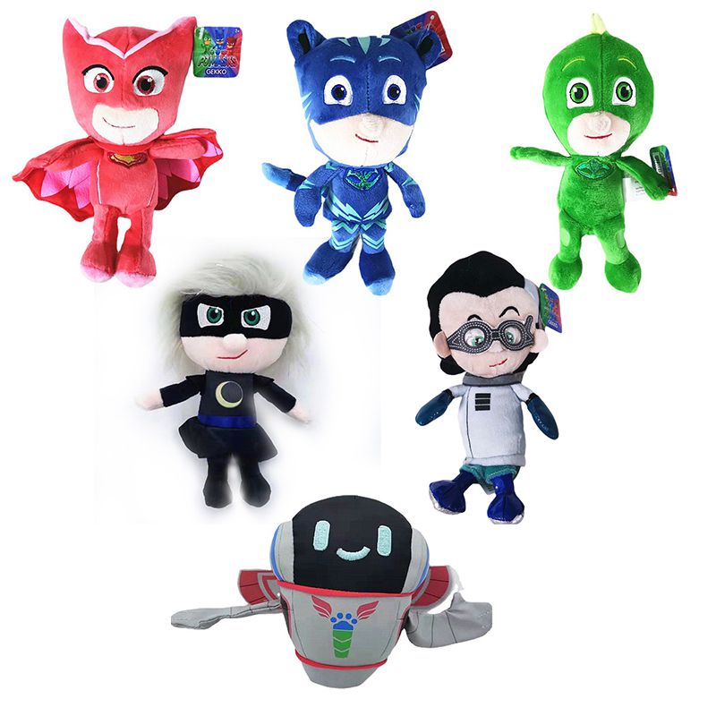 Masker Plush PJ Boneka Mainan Catboy Gekko Luna Gadis Owlette Romeo Figure Hadiah Untuk Anak