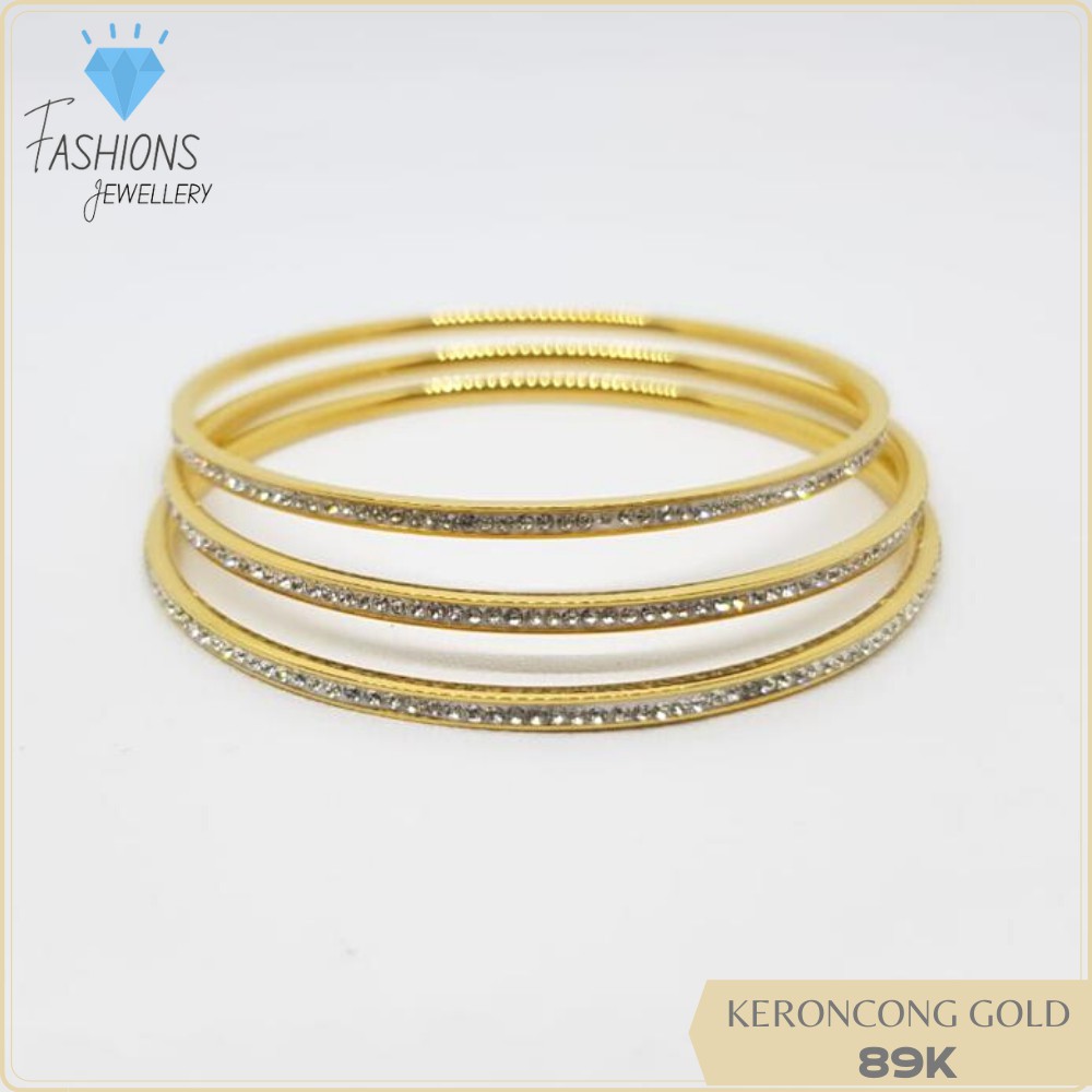 Gelang Keroncong Titanium Gold