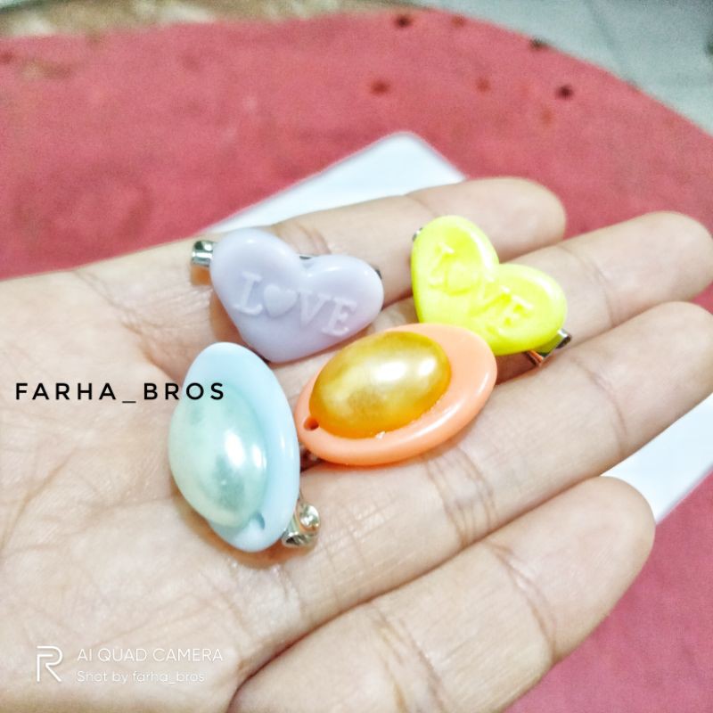 Peniti hijab jilbab Bros Dagu Kecil Mawar, Pita, Kupu-kupu By Farha-6