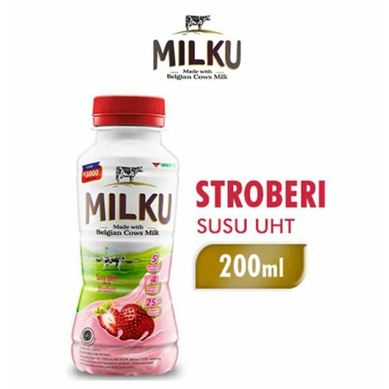 

Milku Susu Uht Stroberi 200Ml