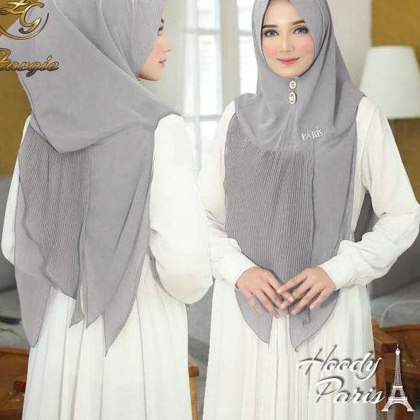 Jilbab hoodie mantul paris ORI ZARGIE HIJAB