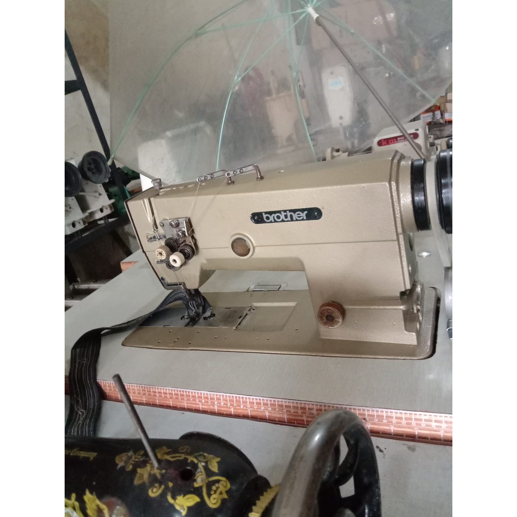 MESIN JAHIT Jarum 2 LH Merk BROTHER - BEKAS/SECOND (FREE ONGKIR TANGERANG KOTA)