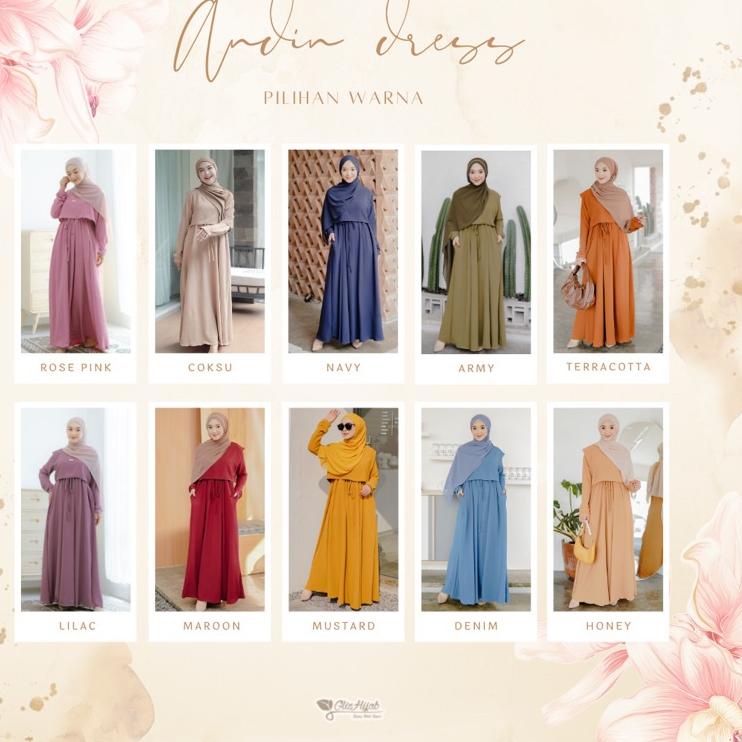 Terbaik.. ANDIN X RIA RICIS - FASHION MUSLIM TERBARU 2021 - BUSUI / NON BUSUI - MAXI DRESS CRINKLE -