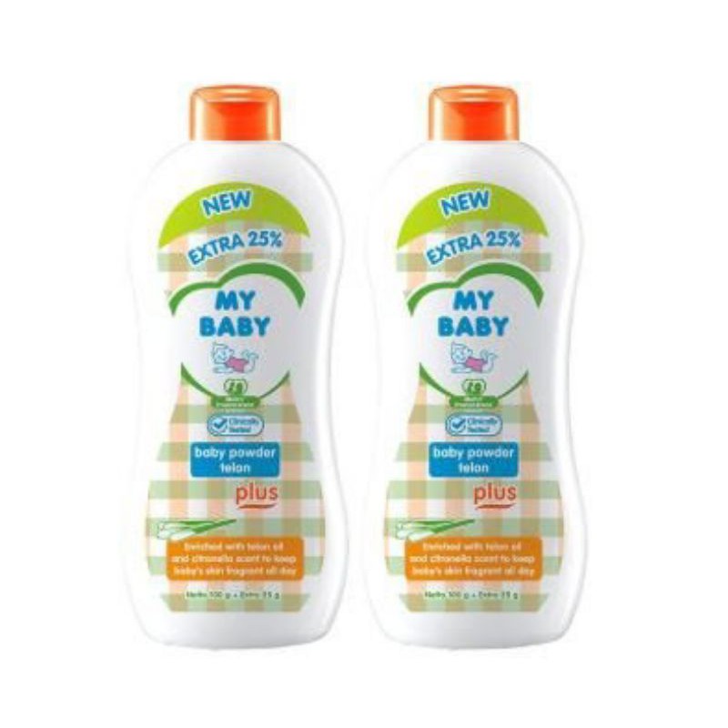 MY BABY Powder Telon Plus [100 g/] Extra Fill 25% - Bedak Bayi 