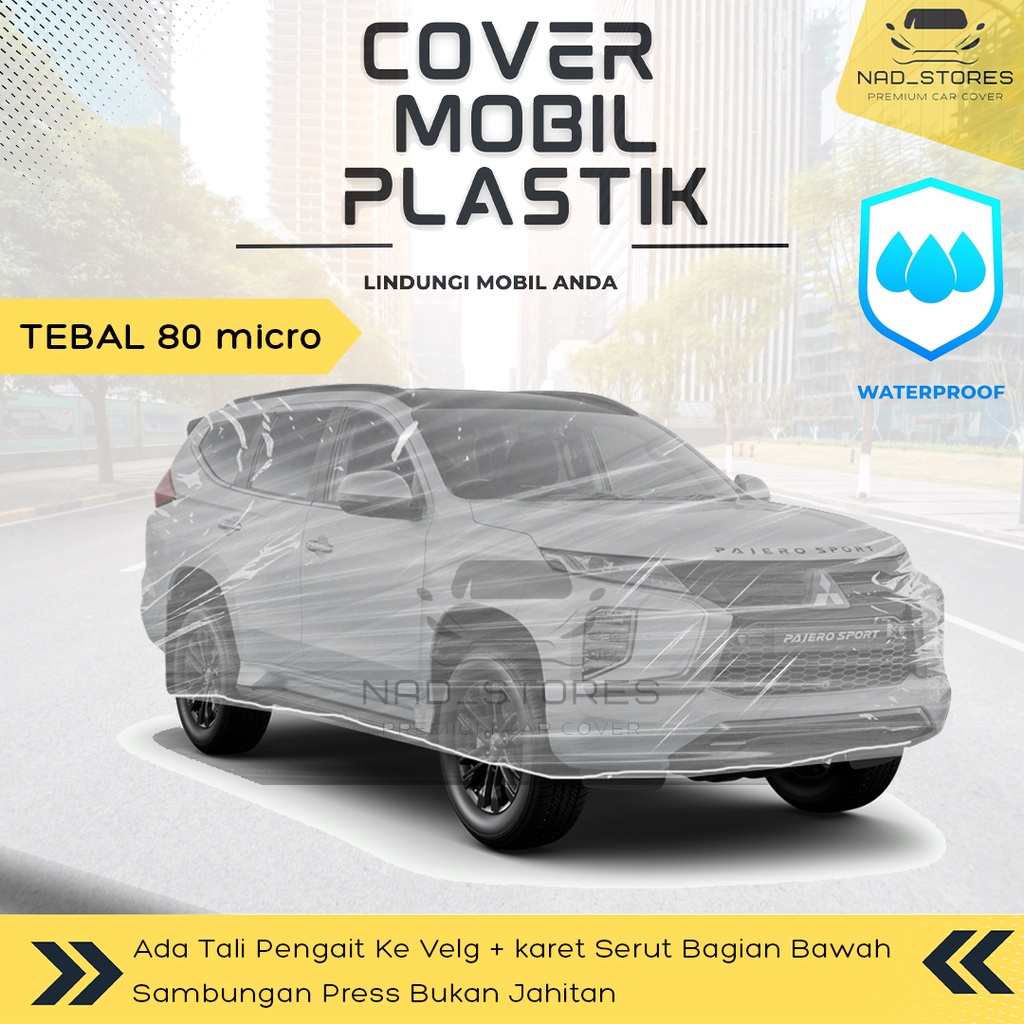 Sarung Mobil Pajero Plastik Body Cover Mobil pajero Transparan Bening