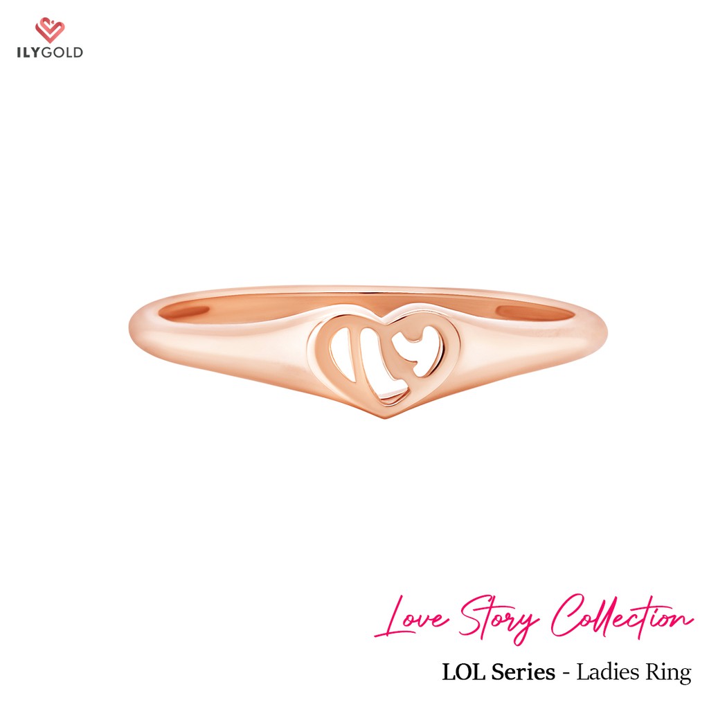 LOL Series ILY Ladies Ring ILY GOLD Love Story Collection