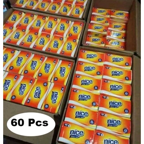 Tisu Nice 180 Sheet Nice Facial Tissue Soft Pack 2 ply