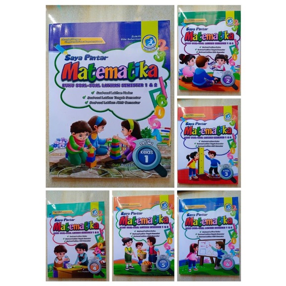 Saya Pintar Matematika SD buku Soal Soal Matematika semester 1 dan 2 kelas 1 2 3 4 5 6