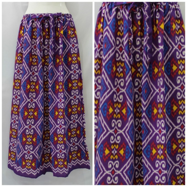 ROK MOTIF TENUN PANJANG