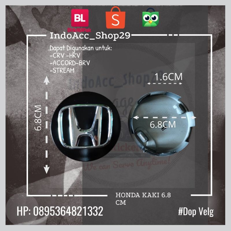 Dop Velg CRV, HRV, ACCORD, BRV ,STREAM