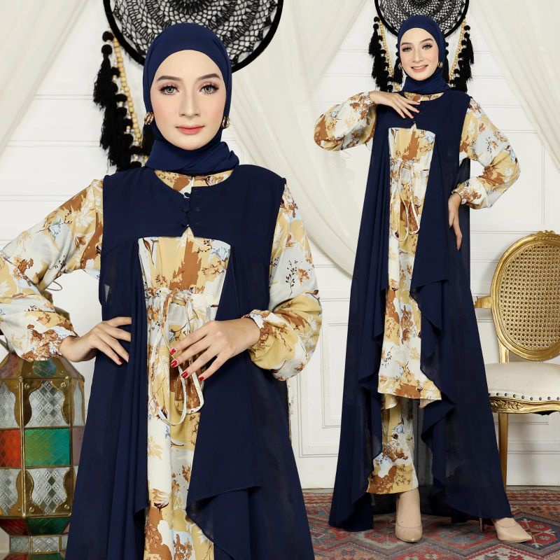 Gamis muslim wanita terbaru / Gamis Terbaru / Gamis mewah / Fashion muslim terbaru / Baju gamis / ga