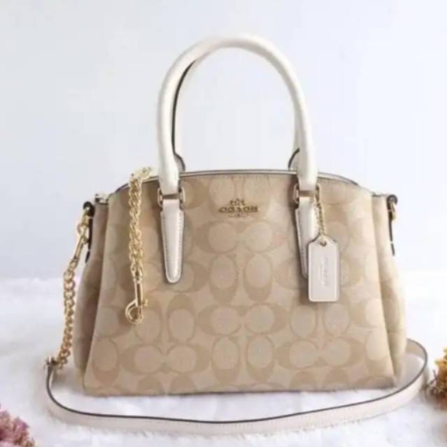 Tas coach mini sage white chalk