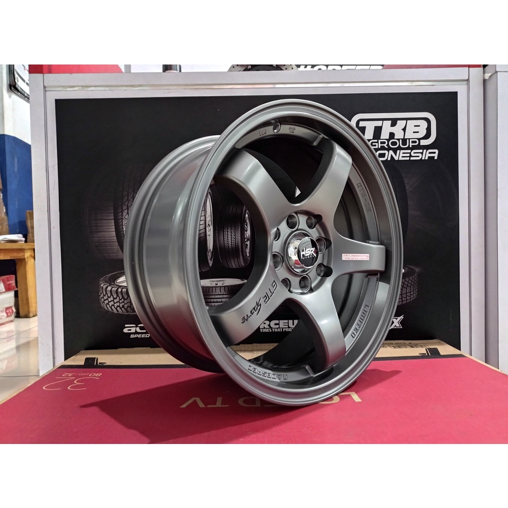 Velg Mobil Racing HSR TIPE GTR SPORT Ring 16 Baut pcd 4x100-4x114,3 Untuk Calya Sirion City Jazz