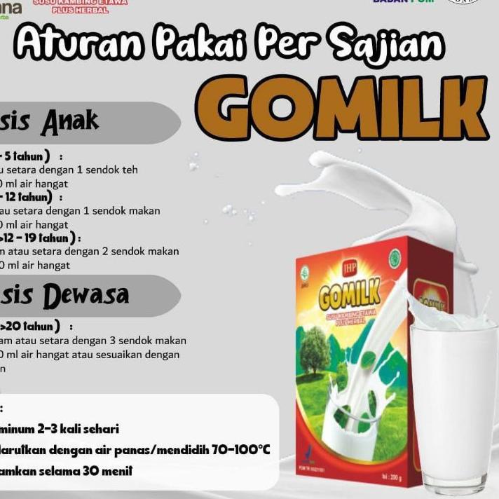 

Diskon✔️(Bisa COD) Gomilk Go milk susu kambing ettawa plus herbal daun kelor dan mengkudu cocok untuk anak dan dewasa|RA4