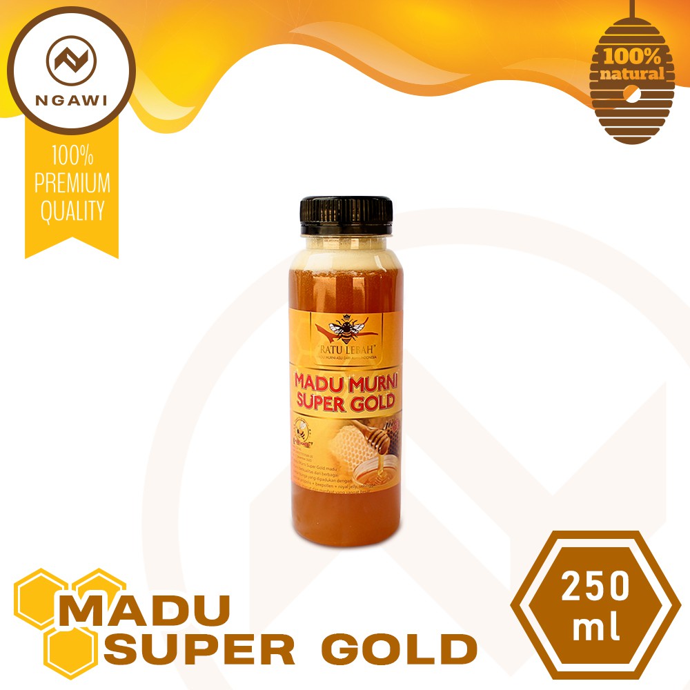 

Madu Super Gold 250 ml Asli Halal BPOM - royal jelly beepollen propolis