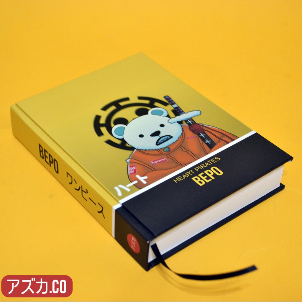 

Pocket Book Hardcover Anime One Piece Heart Pirates Bepo Zou Gift Couple Agenda Jurnal Binder
