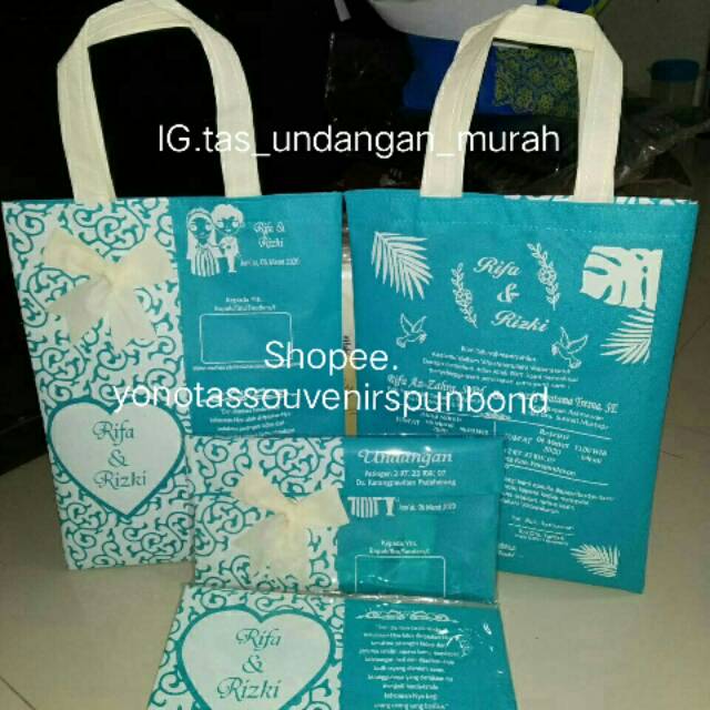 

undangan pita batik unik