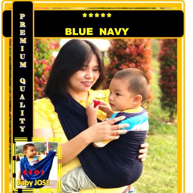 BAYIE - Baby JOSE Premium Gendongan Bayi Kaos/GEOS/Selendang Bayi/NAVY