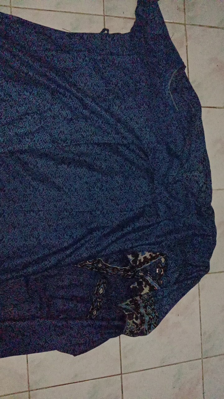 Baju Couple Keluarga Batik Kondangan Motif Mega Mendung Biru By Kangen Batik Pekalongan