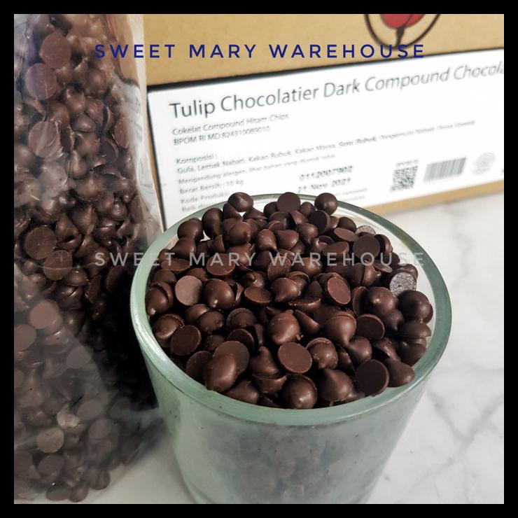 

TERBARUU!! Tulip Dark Chocolate Chips 1kg Cokelat Chip Coklat MURAH TERBARU