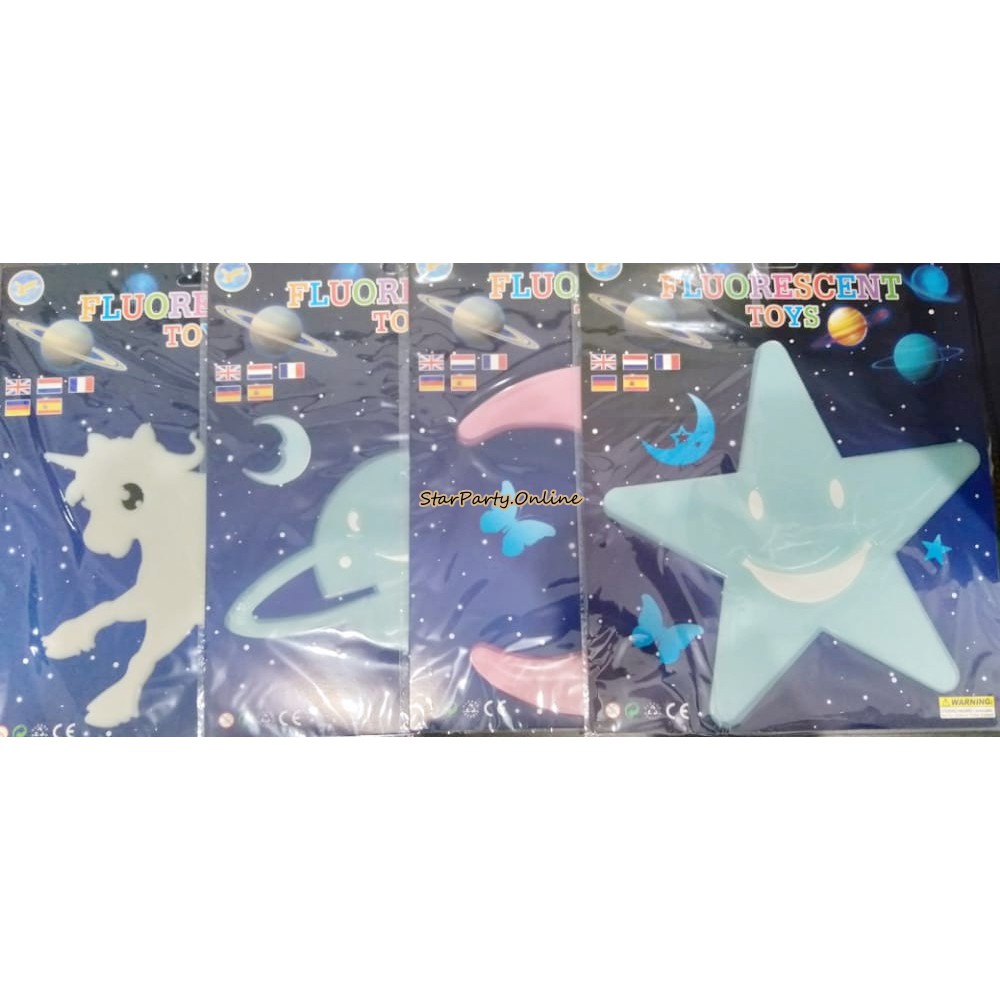 Glow In The Dark Jumbo Harga per Pak/ Dekor Tempel Langit/ Dekor Ruangan Anak/ Fosfor Hias