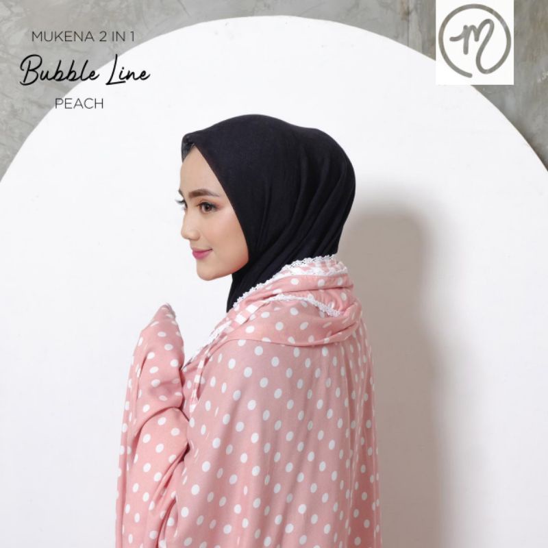 Mukena Dewasa Rayon 2in1 POLKADOT Jumbo!