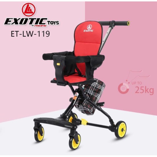 Stroler Anak Bayi Balita Kursi Dorong Micro Stroller Trike Exotic ET LW119 Garansi SNI-3