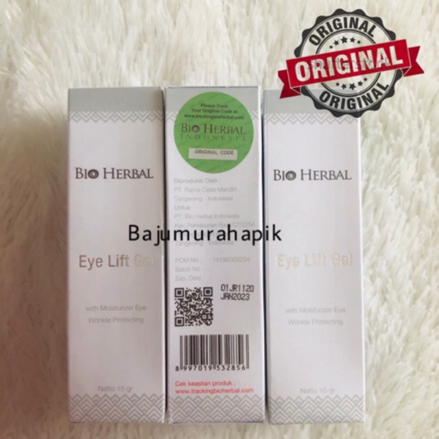 Bio Herbal Eye Lift Gel/bioherbal gel penghilang kantong mata