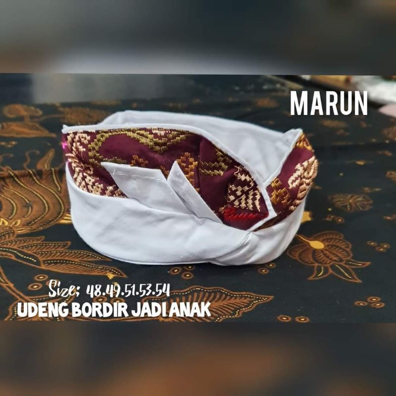 udeng jadi bordir anak