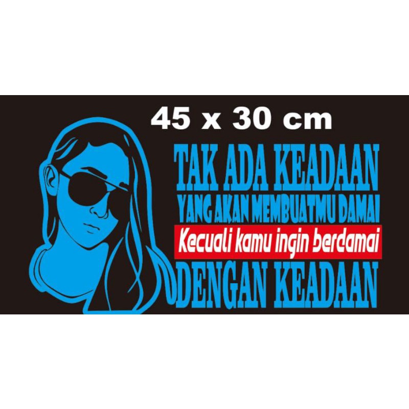 STICKER CUTTING DENGAN KATA KATA LUCU/BIJAK UNTUK MOBIL TRUCK PICK UP DLL