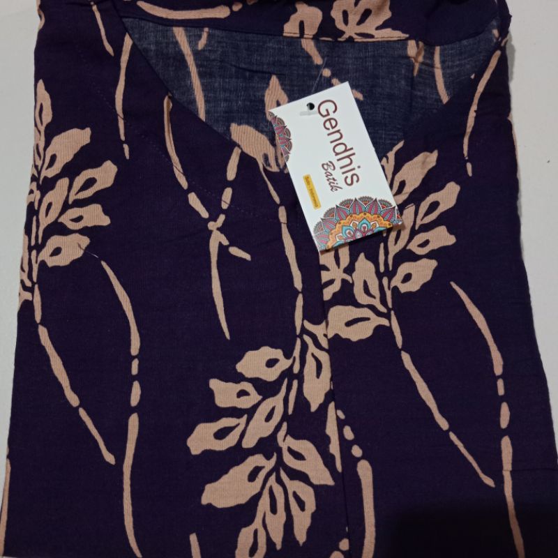 daster batik kelelawar jumbo XXXL LD 140 busui, bahan rayon super tebal dan adem busui-Lowo aura ungu