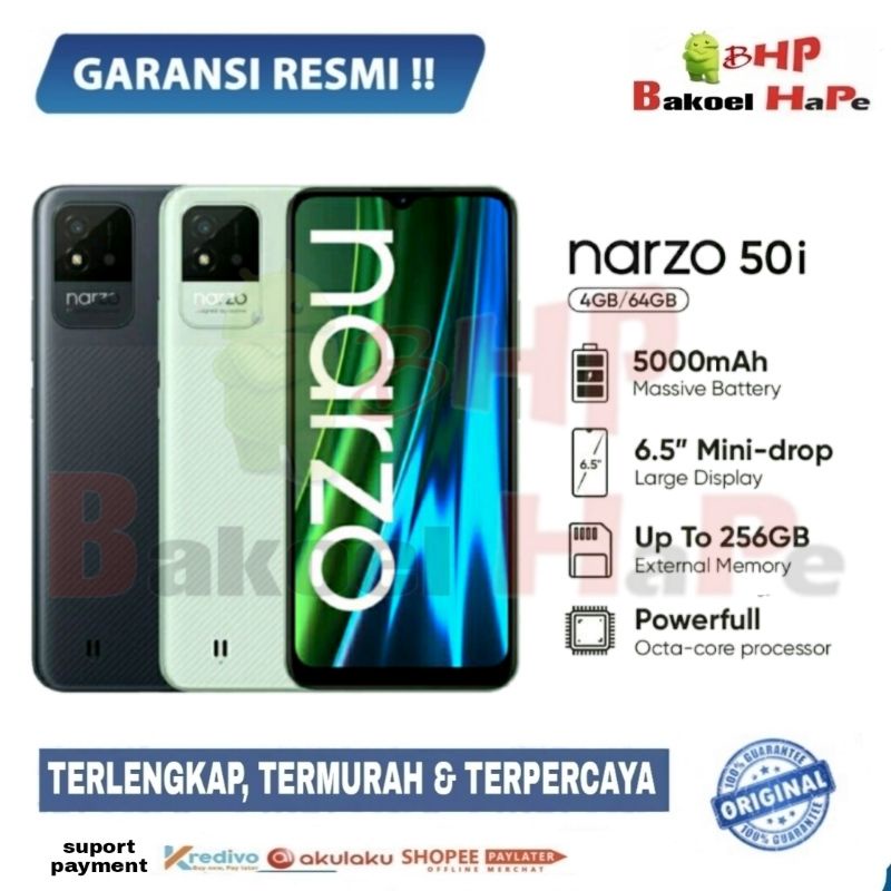 Realme Narzo 50i 4GB+64GB Garansi Resmi Realme