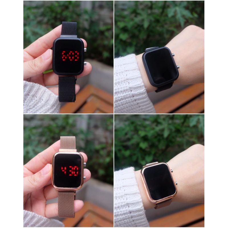 Jam Tangan Led Magnet (No Brand)