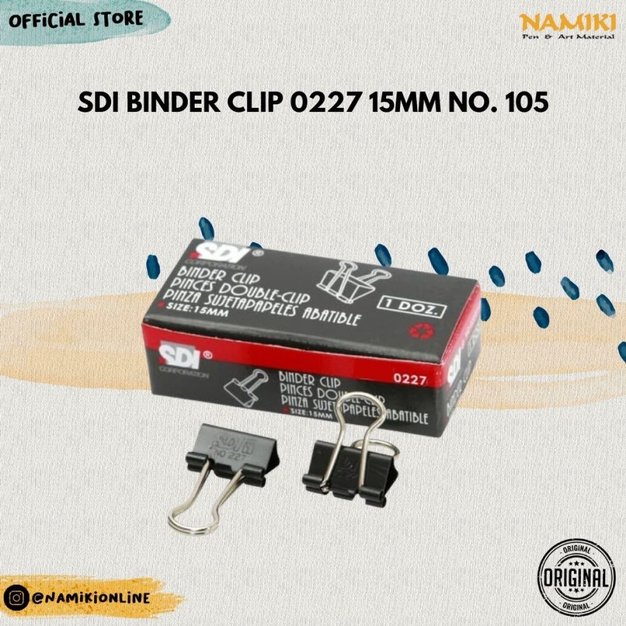 

SDI Binder Clip 0227 15mm No. 105