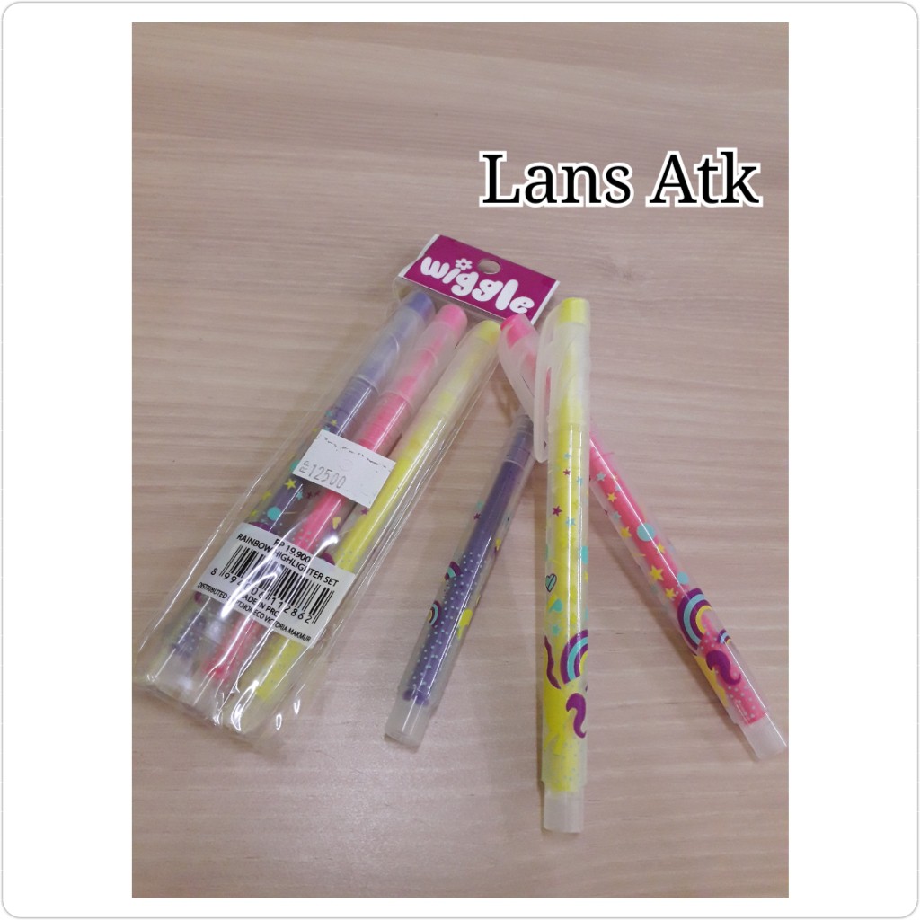 

WIGGLE Rainbow Highlighter Set stabilo isi 3
