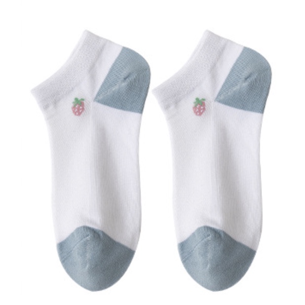 MURMURE.ID | KAOS KAKI WANITA MOTIF KARAKTER CUTE KAOS KAKI PENDEK MOTIF SEMATA KAKI IMPORT MURAH-BERRYFLO - WHITE ONE