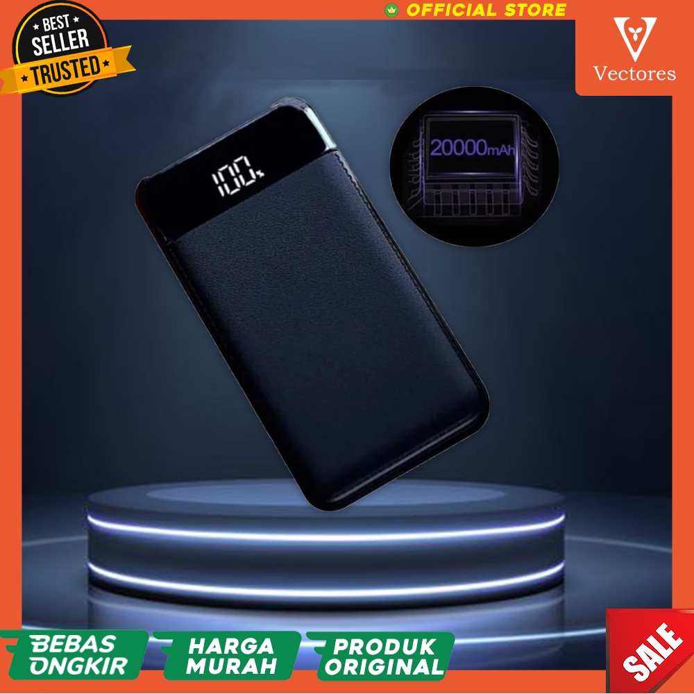 Powerbank LED Display Quick Charging 20000Mah Dengan Senter