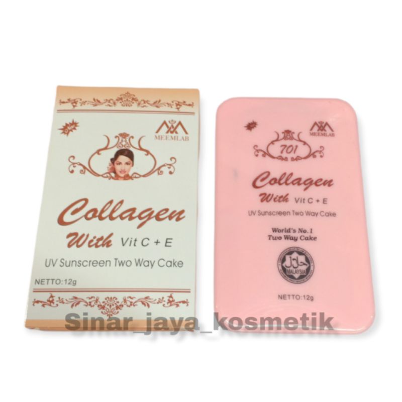 Bedak Collagen With Two Way Cake 701 Vit C