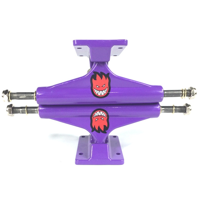 Braket Jembatan skateboard Bahan Logam Model hollow Ukuran 137 mm 5.0 / 5.25inci Warna Ungu