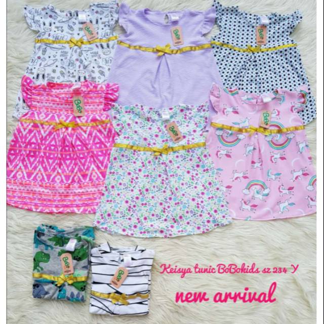 Aneka dress anak bobokids size kids 2345y per 10 motif random