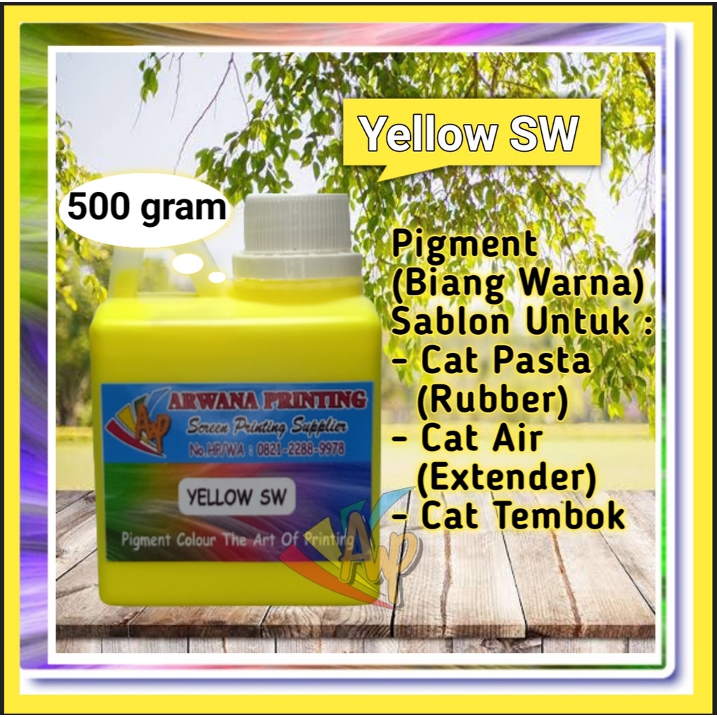 

Pigment Biang Warna Cat Sablon Yellow SW 500 Gram