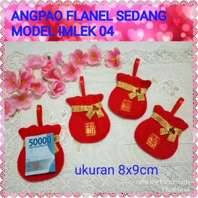 

Angpao flanel imlek. Ukuran sedang