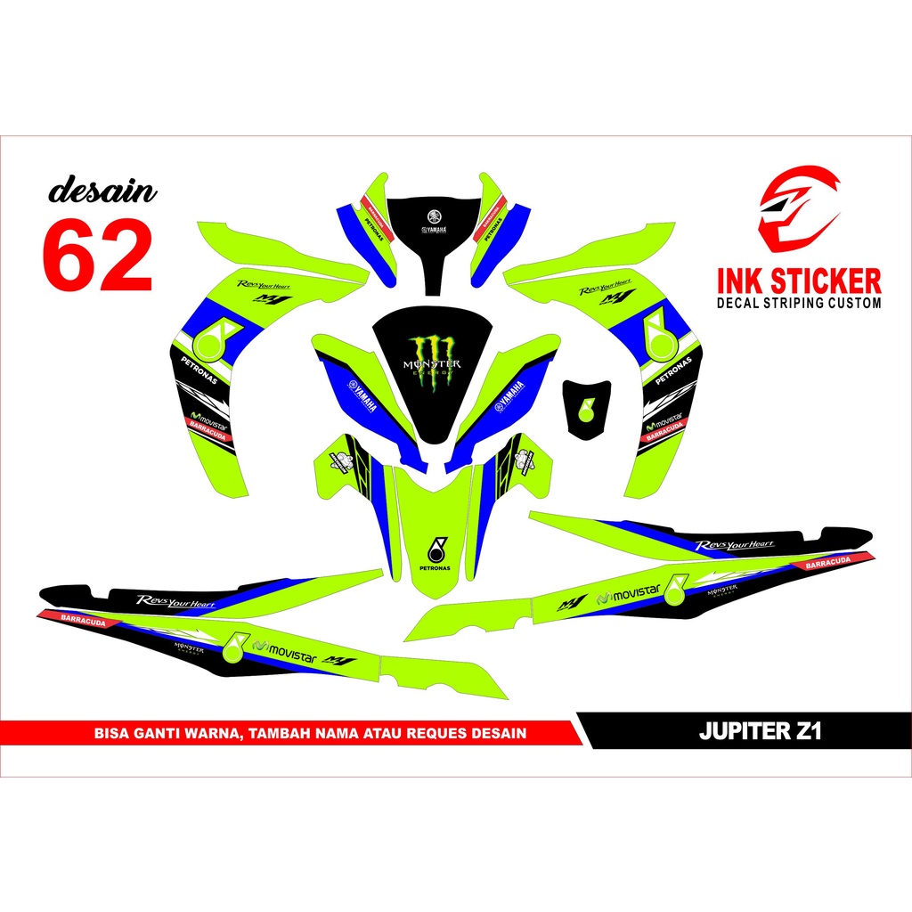 Sticker Decal Jupiter Z1 62 Fullbody