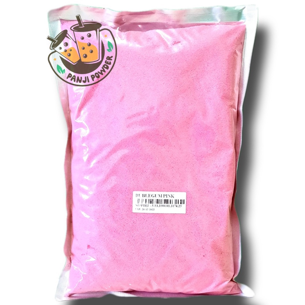 bubuk minuman permen karet bubblegum pink 1kg bubuk minuman permen karet bubuk minuman rasa peremen karet serbuk minuman bubuk minuman aneka rasa serbuk minuman aneka rasa bubuk minuman kekinian bubuk minuman 1kg