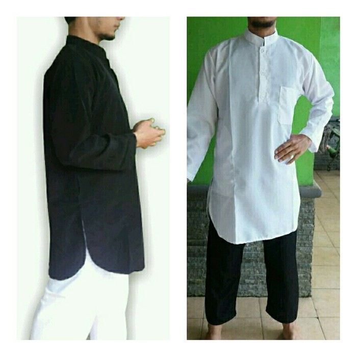 satu set baju gamis dan celana sirwal pria TERBAIK