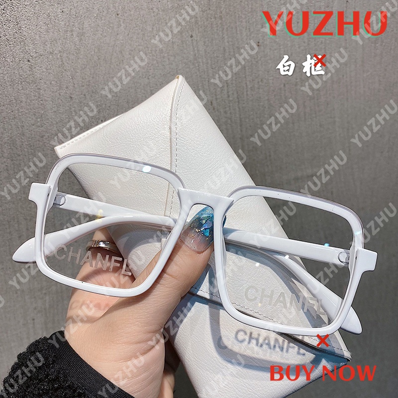 （YUZHU）COD INS Fashion Oversized Square Frame Kacamata untuk Wanita Kacamata Warna Permen Shades untuk Unisex