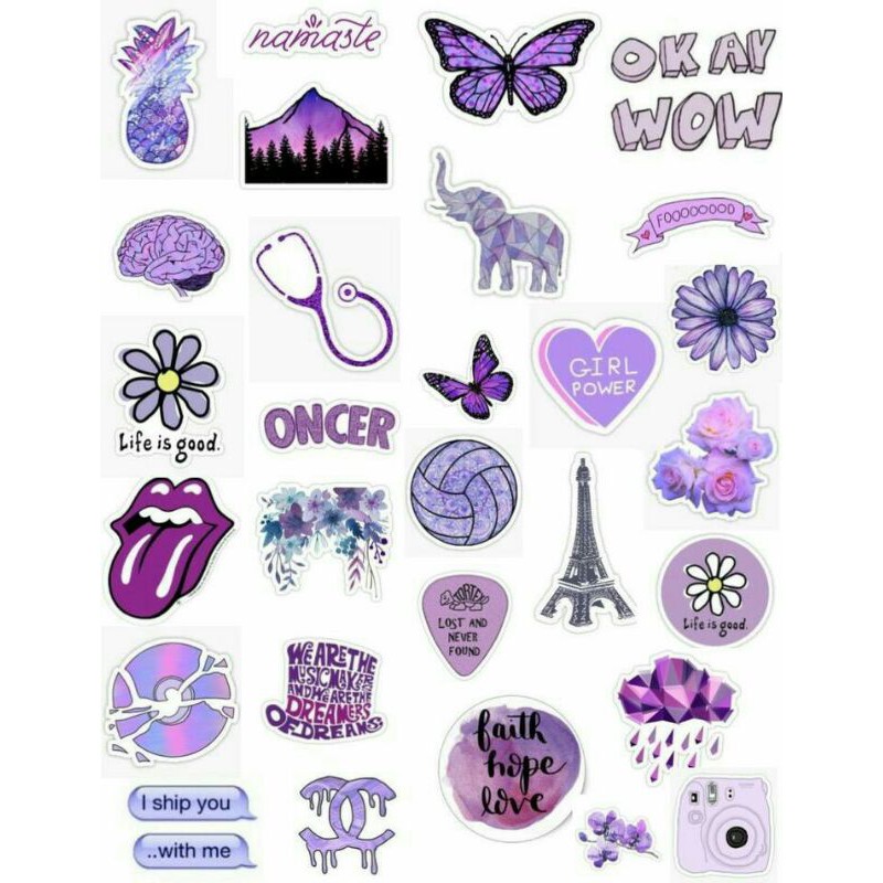 

Sticker Set - Lilac Edition